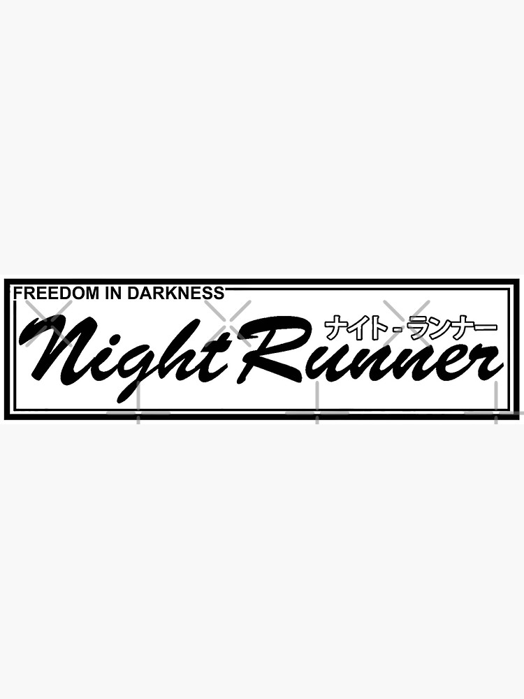 Thumbnail 3 of 3, Sticker, Night Runner JDM Racing Drifting Tuner OG V designed and sold by OwnTheAvenue.