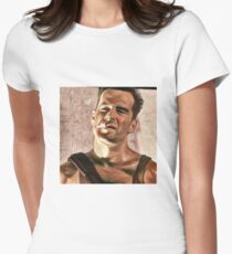 Die hard is art Women's Fitted T-Shirt