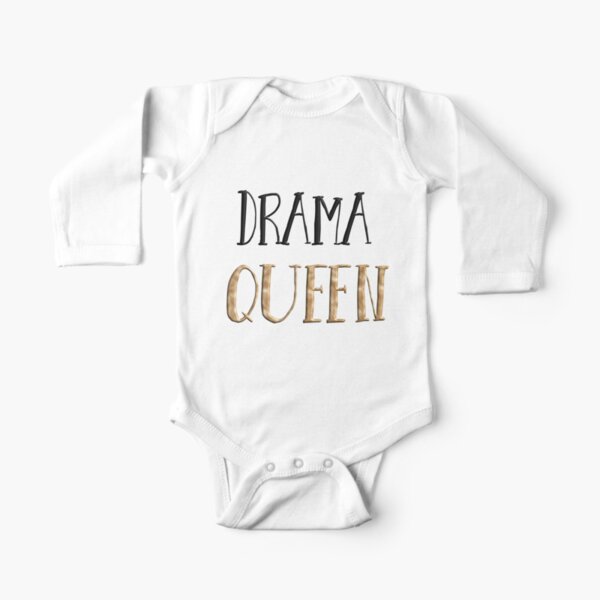 Drama Queen Long Sleeve Baby One-Piece