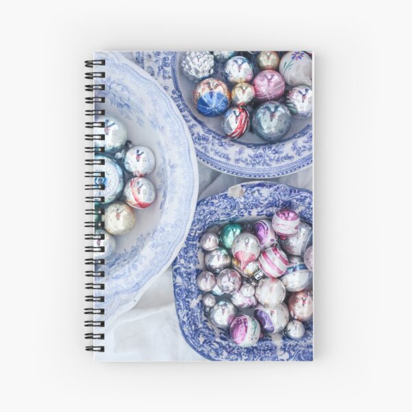 Vintage Christmas Baubles Number 4 Spiral Notebook