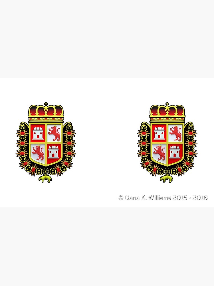 Thumbnail 6 of 6, Coffee Mug, Spanish Coat of Arms at the Castillo de San Marcos 3D Version designed and sold by DesignComputer.