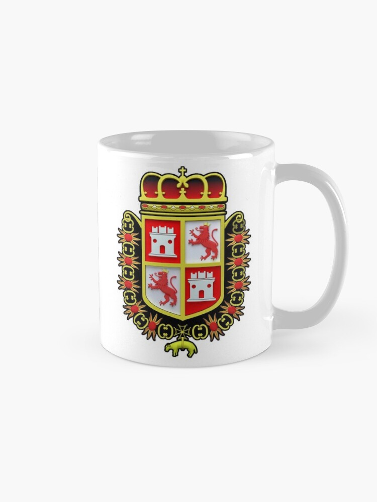 Thumbnail 5 of 6, Coffee Mug, Spanish Coat of Arms at the Castillo de San Marcos 3D Version designed and sold by DesignComputer.
