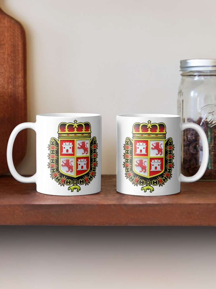 Thumbnail 2 of 6, Coffee Mug, Spanish Coat of Arms at the Castillo de San Marcos 3D Version designed and sold by DesignComputer.