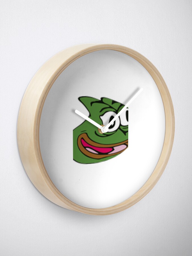 Pepega Twitch Emote Clock for Sale by mattysus