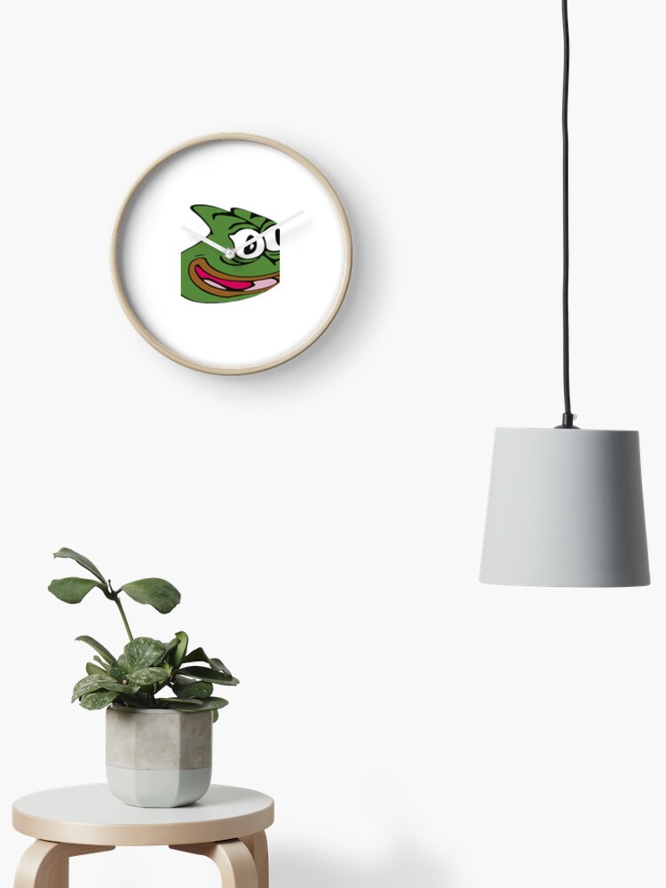 Pepega Twitch Emote Clock for Sale by mattysus