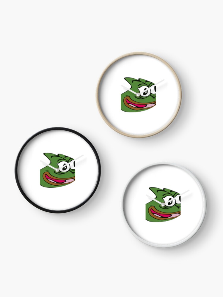 Pepega Twitch Emote Clock for Sale by mattysus