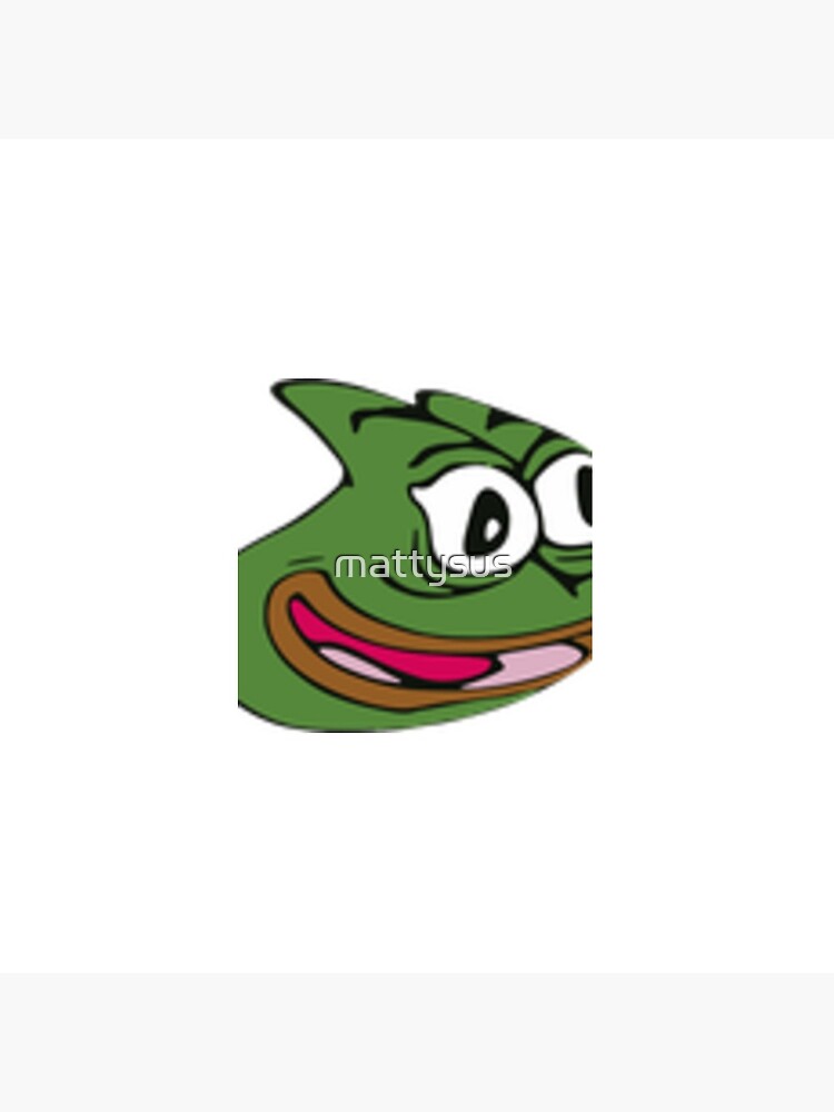 Pepega Twitch Emote Clock for Sale by mattysus