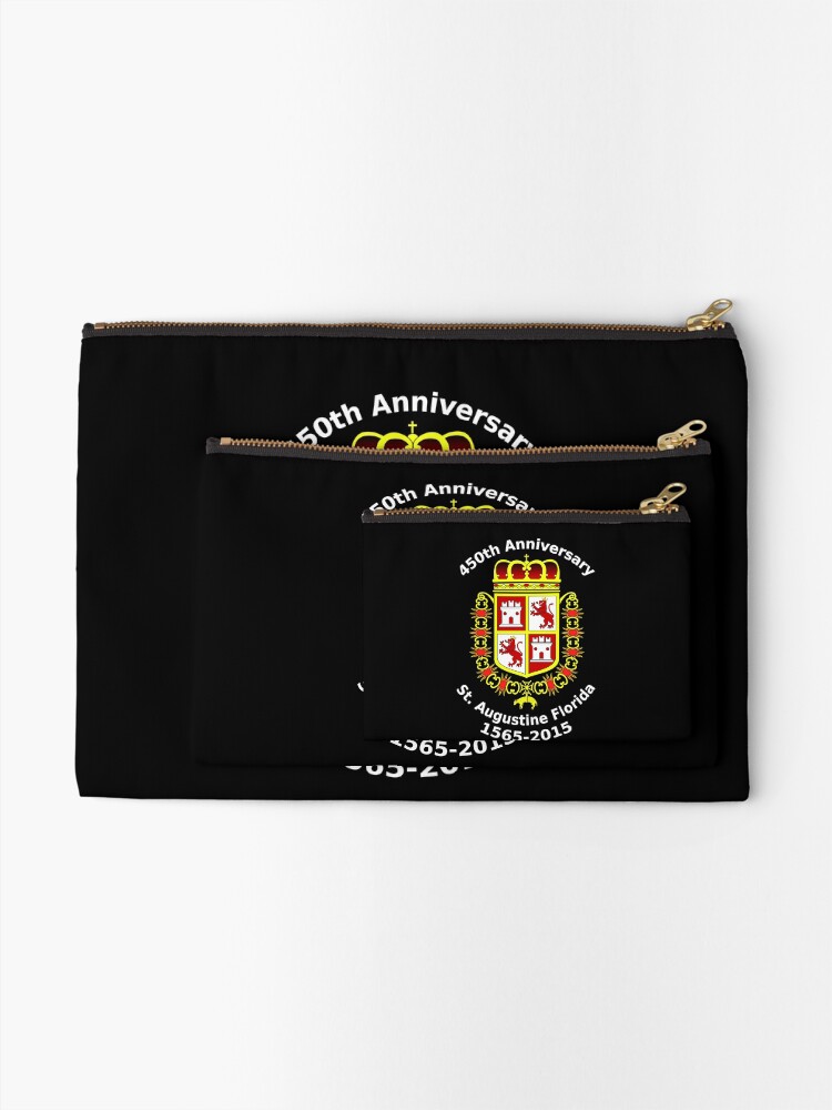 Alternate view of St. Augustine Florida, 450th Anniversary Celebration Zipper Pouch