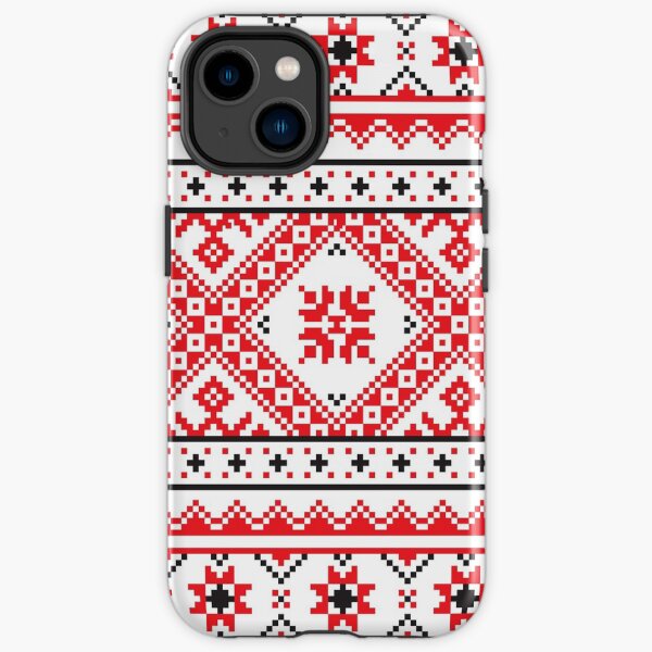 #Ukraine #Pattern - Ukrainian Embroidery: вишивка, vyshyvka #UkrainianPattern #UkrainianEmbroidery iPhone Tough Case