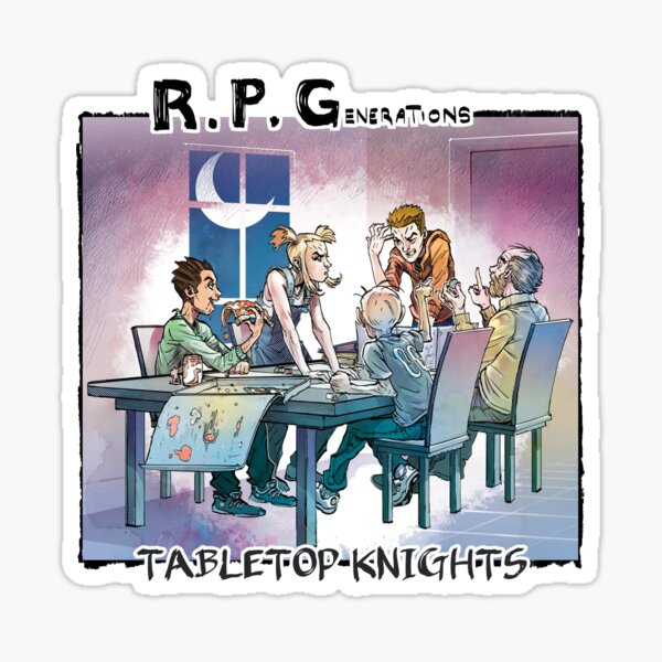 RPGenerations: Tabletop Knights Sticker