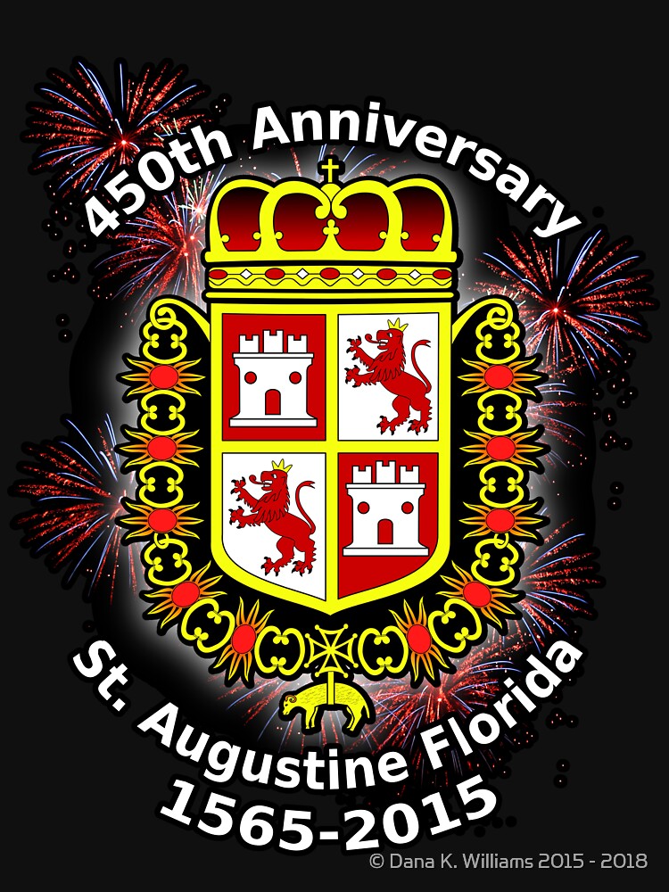 Thumbnail 7 of 7, Essential T-Shirt, St. Augustine Florida, 450th Anniversary (Black Products Only) designed and sold by DesignComputer.