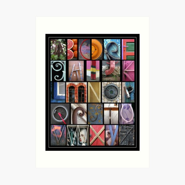 Alphabet Art Print