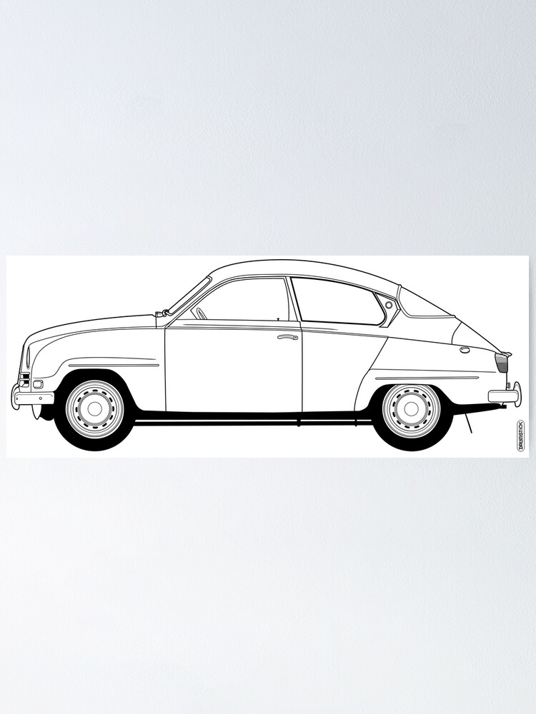 Alternate view of SAAB 96 Poster