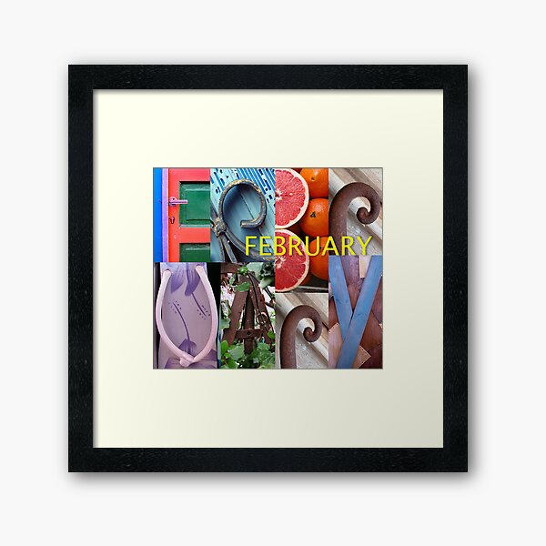 February Framed Art Print