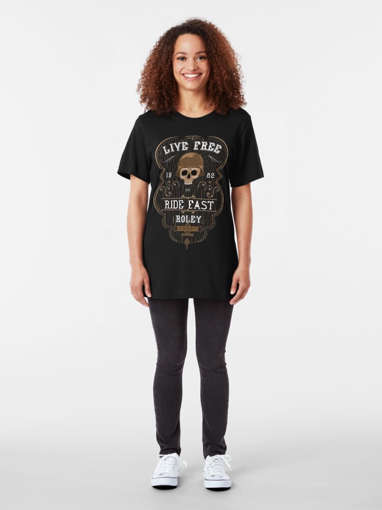 Alternate view of Live Free - Roley Slim Fit T-Shirt