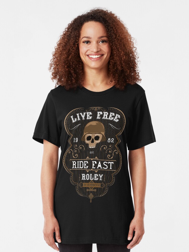 Alternate view of Live Free - Roley Slim Fit T-Shirt