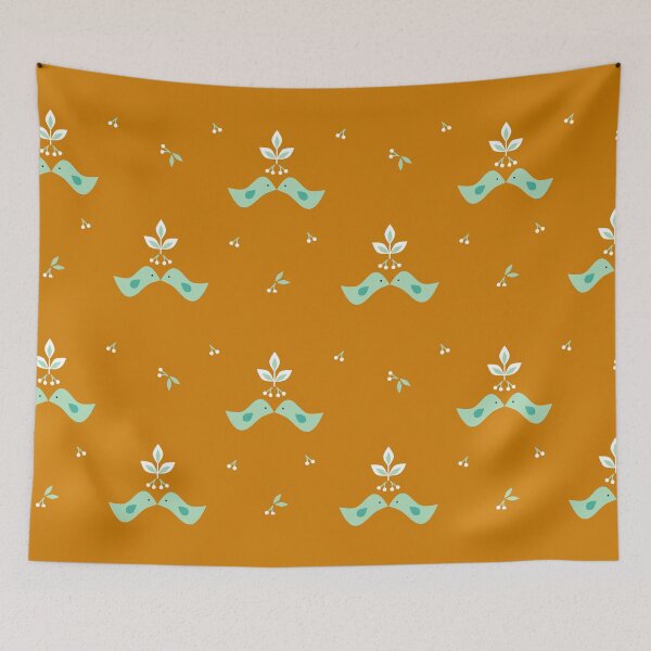Item preview, Scandi Lovebirds designed and sold by inkblotcreative.