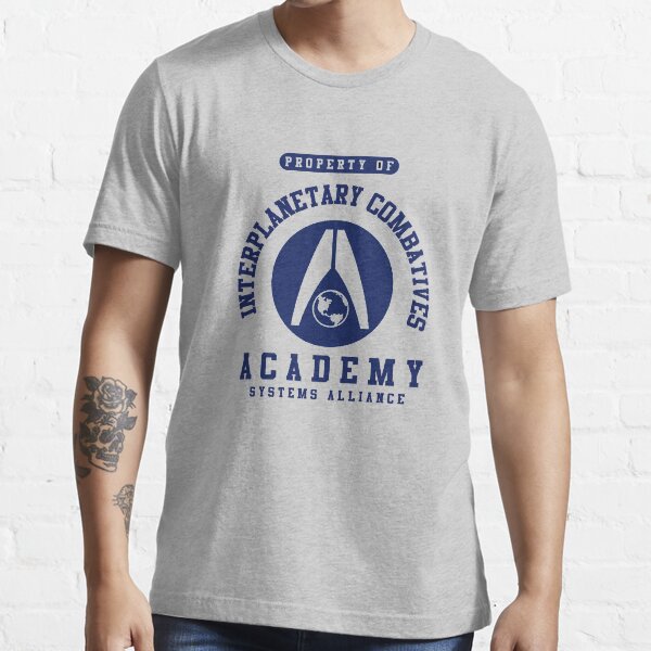 Académie Interplanétaire des Combatifs | Effet de masse | Marine T-shirt essentiel