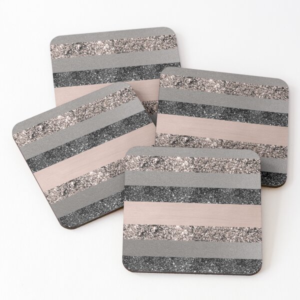 Item preview, Blush Glam Stripes #1 (Photo of Glitter Only - Not Reflective) designed and sold by Anita's & Bella's Art.