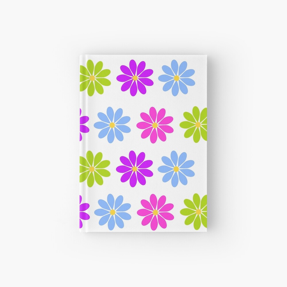 Colorful Flowers Hardcover Journal