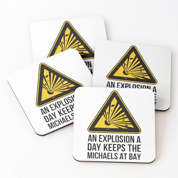 Item preview, Risk of Michael Bay - Explosions Meme designed and sold by IncognitoMode.