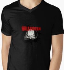 Happy Halloween - Cemetery Skull Scary Party Gift Men's V-Neck T-Shirt