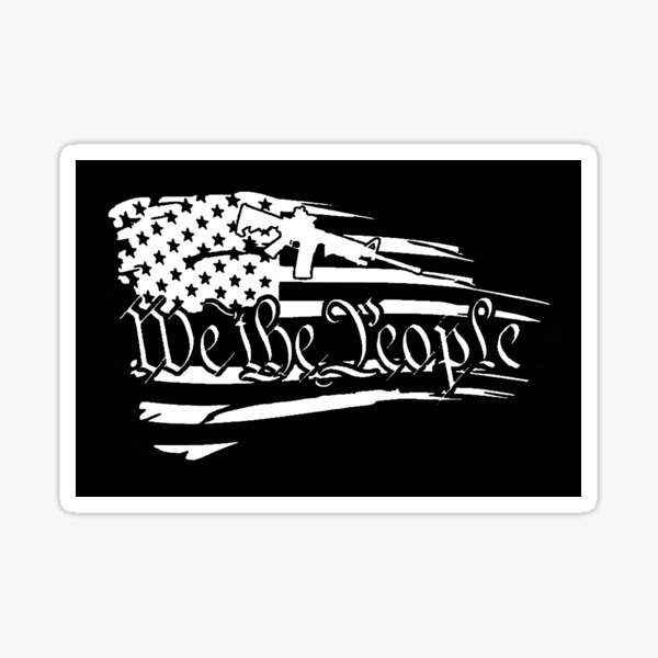 Vista previa del artículo con la obra «We The People American Tattered Distressed Flag 2da Enmienda», diseñado y vendido por OwnTheAvenue.