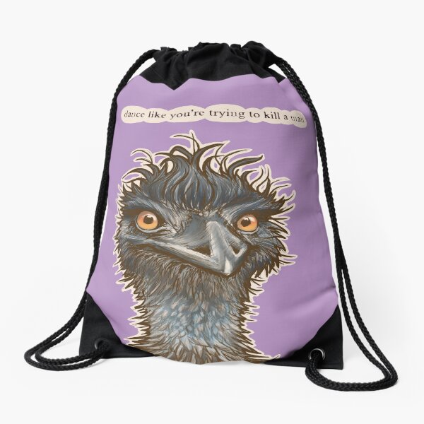 Dance Emu Drawstring Bag