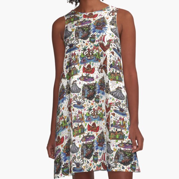Attractions of the World A-Line Dress