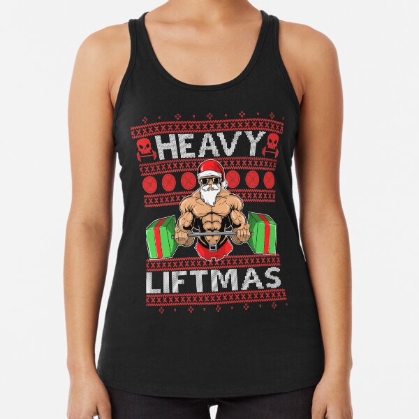 Artikel-Vorschau von HEAVY LIFTMAS Xmas Ugly Christmas Gym Sweater Design, designt und verkauft von Frontoni.