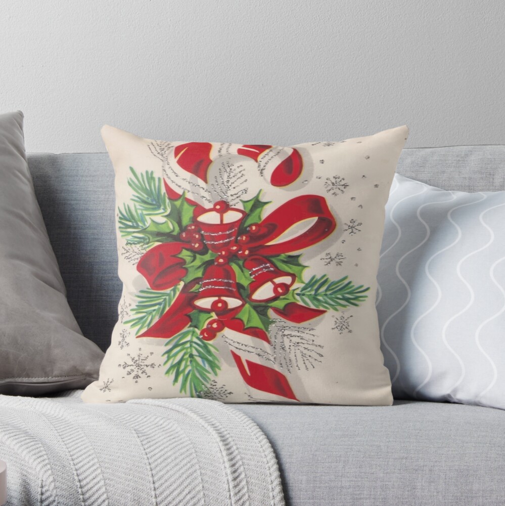 dog christmas throw pillows