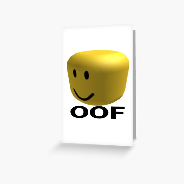 One Roblox Greeting Cards Redbubble - congratulations roblox oof remix