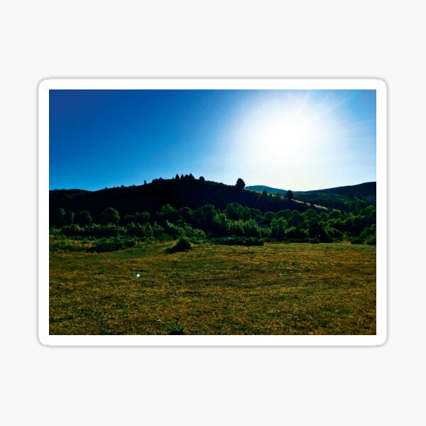 Summer Sun in the Mountains by Jerald Simon (Music Motivation - musicmotivation.com) Sticker