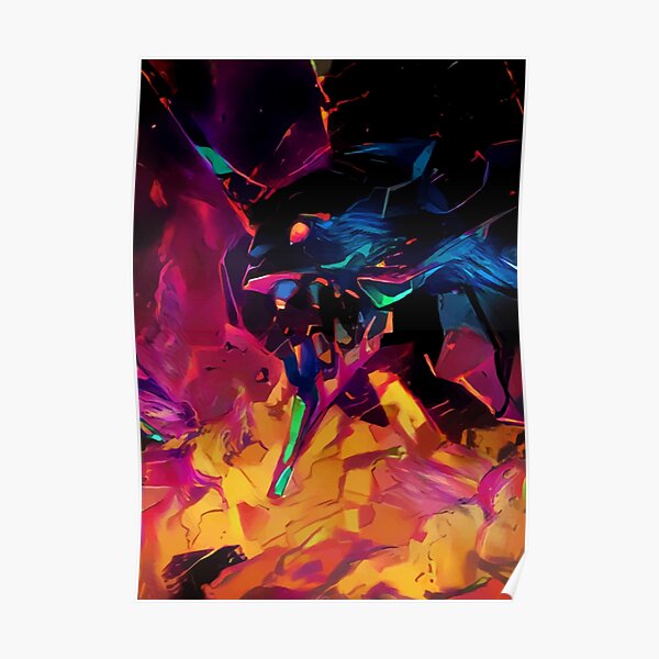 Néon Berserk Mecha Poster