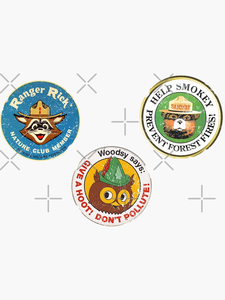 Woodsy Smokey sticker pack by Retrorockit