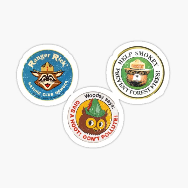 Woodsy Smokey sticker pack Sticker