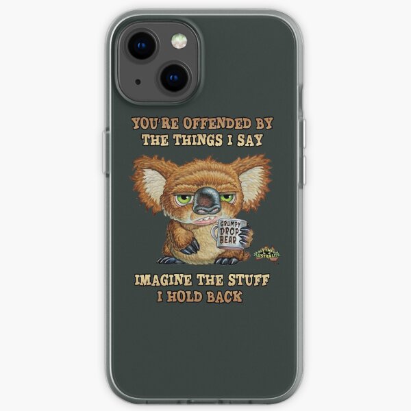 Grumpy Drop Bear Offended iPhone Soft Case