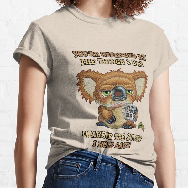Grumpy Drop Bear Offended Classic T-Shirt