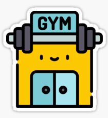 #Gym Fitness Dedicated Workout Sticker