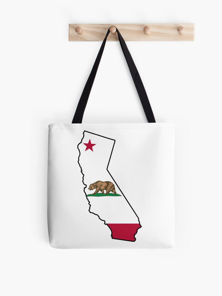 I love California - Canvas Tote Bag - Recycled Cotton - Brown Bear – Kulana  Stickers