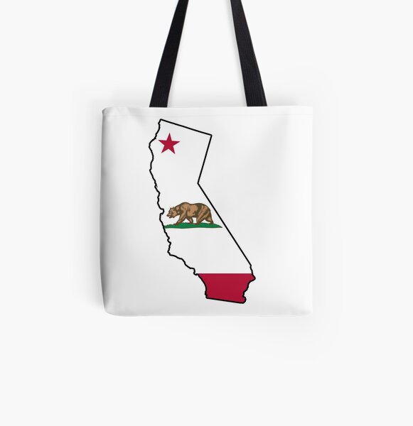 I love California - Canvas Tote Bag - Recycled Cotton - Brown Bear – Kulana  Stickers