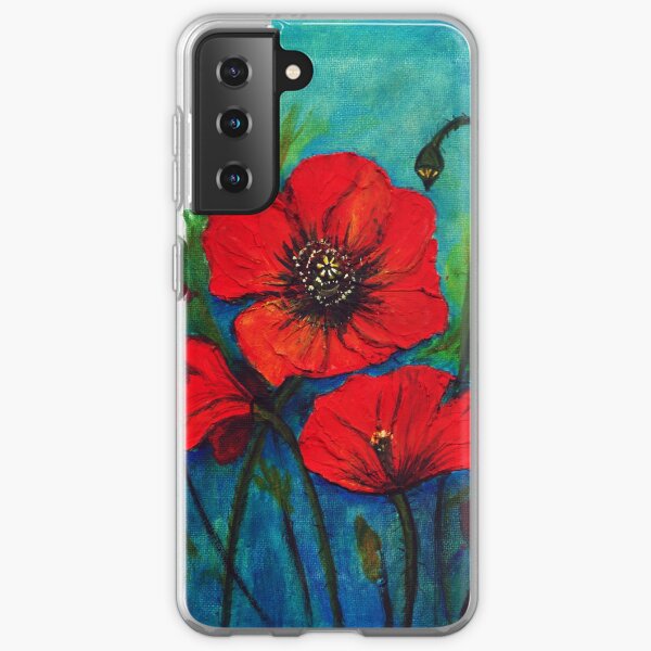 Remembrance Day Poppies Samsung Galaxy Soft Case