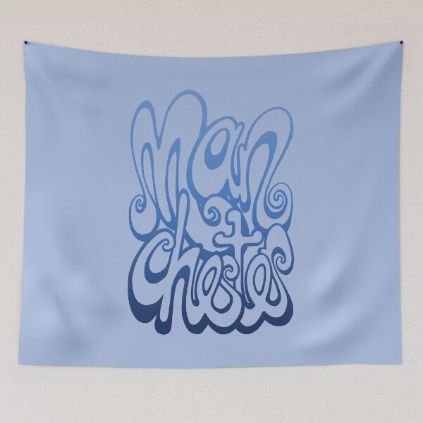 Item preview, Manchester Lettering Typography - Baby Blue designed and sold by bignose1977.