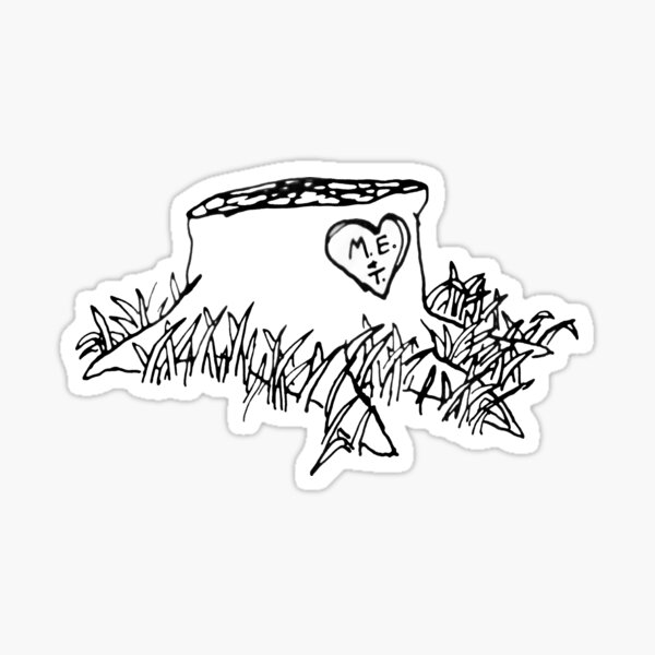 the giving tree sticker Sticker