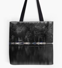 Boats on a Lake Tote Bag