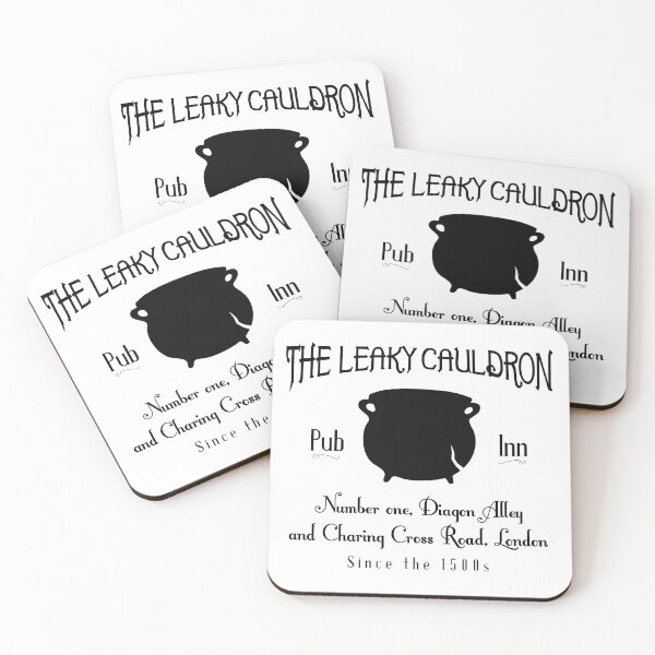 Leaky Cauldron Coasters (Set of 4)