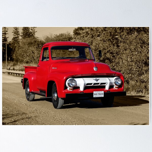 Item preview, Red Truck On Road designed and sold by Robert Alsop.