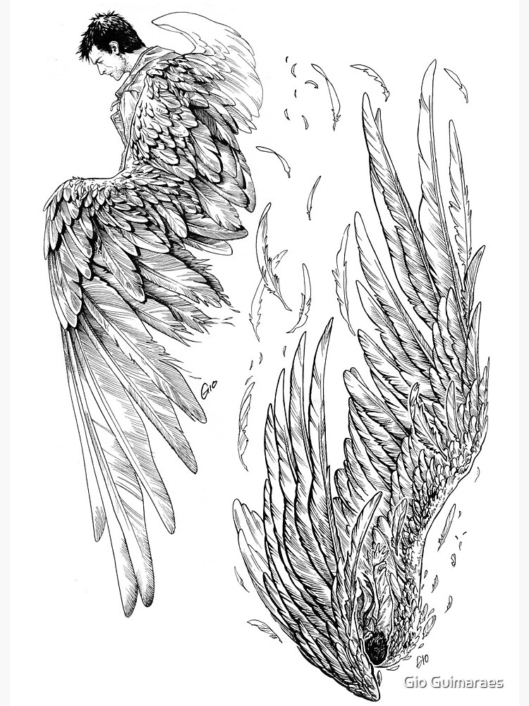 Fallen Angel...hand drawn by Shiver1224 on DeviantArt