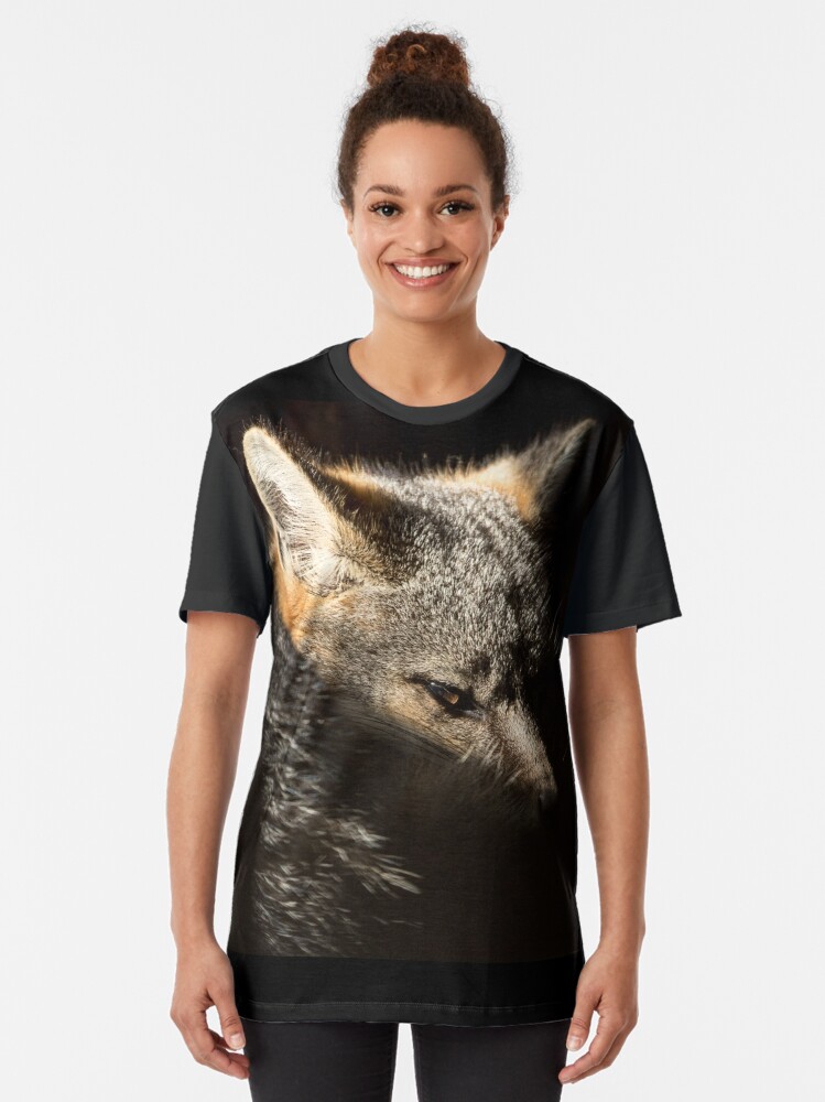 Alternate view of Fox in a sunbeam Graphic T-Shirt
