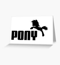 Pony Puma Greeting Card